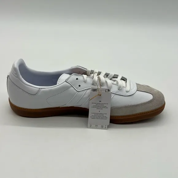 Adidas Samba Men’s 13 Real Madrid Team Logo White Retro Trainers Sneakers Shoes.