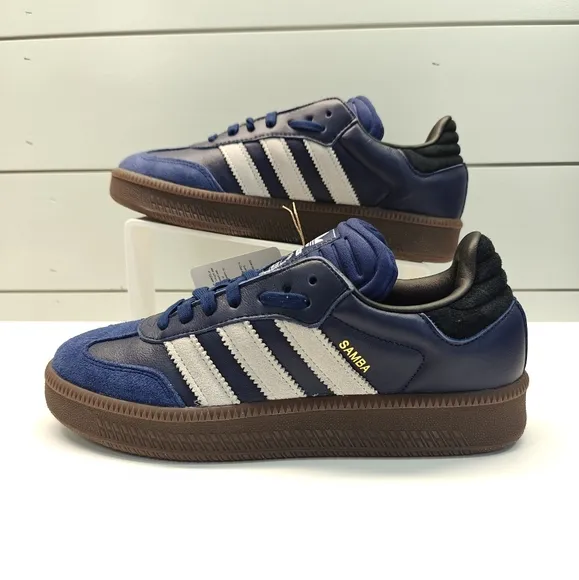 Adidas Samba XLG Dark Blue Gum IE9179 Casual Leather Suede Sneakers sz Men's 9.5