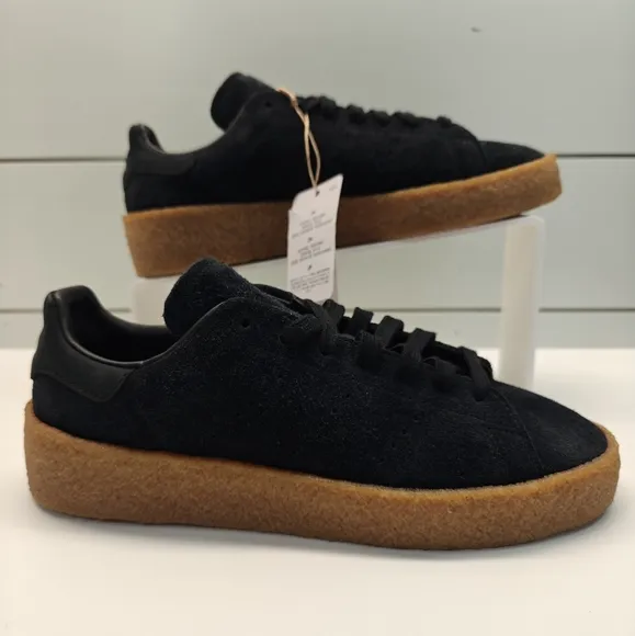 Adidas Stan Smith Crepe Black FZ6439 Suede Leather Casual Sneakers size Men's 6