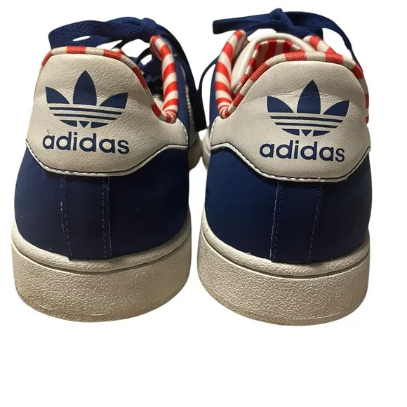 Adidas Superstar Blue Suede Ortholite Sneakers Mens 7 Retro Y2K EUC Hip Hop