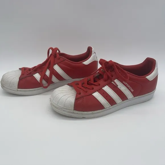 Adidas Superstar Red Cloud White Size Men's Size 8.5 Retro