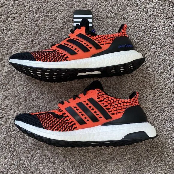 Adidas Ultraboost 5.0 DNA Sneakers Red Black Running Casual Walking Men’s Sz 9.5