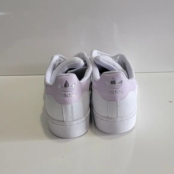 Adidas White and Purple Sneakers