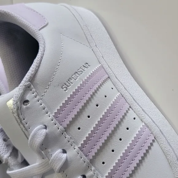 Adidas White and Purple Sneakers