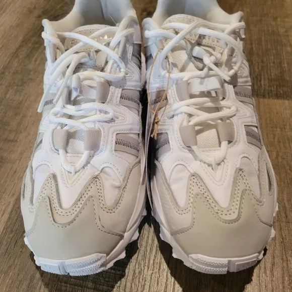 ADIDAS White and Silver Sneakers