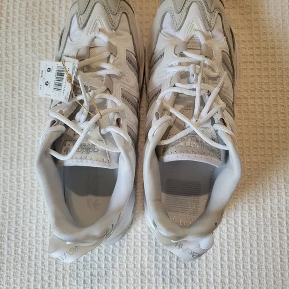 ADIDAS White and Silver Sneakers