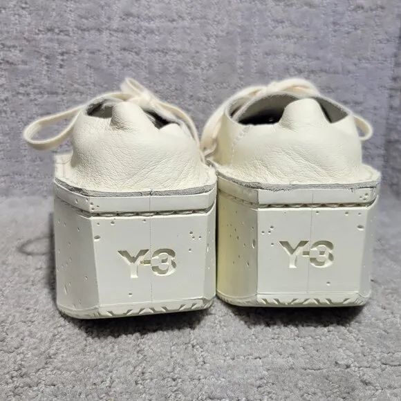 adidas Y-3 Kyasu Men's Size US 9 Low Cream White Casual Sneakers ID1438