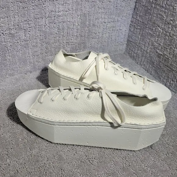 adidas Y-3 Kyasu Men's Size US 9 Low Cream White Casual Sneakers ID1438