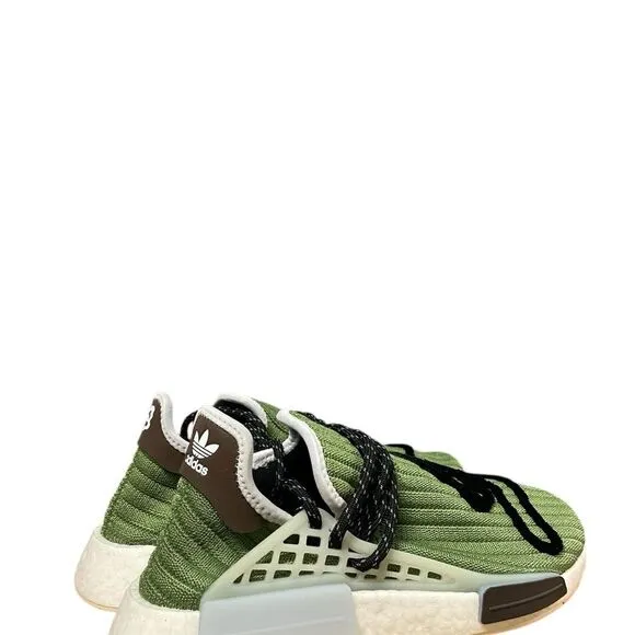 Adidas NMD HU Pharrell BBC Men’s Size 8-8.5 Running Shoe Green White Sneaker