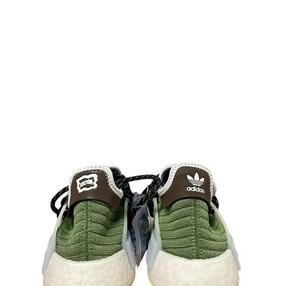 Adidas NMD HU Pharrell BBC Men’s Size 8-8.5 Running Shoe Green White Sneaker