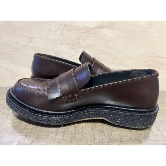 ADIEU X MFPEN WOMENS Size 9 LOAFER SLIP ON SHOE Leather EU 39 TYPE 169 Brown