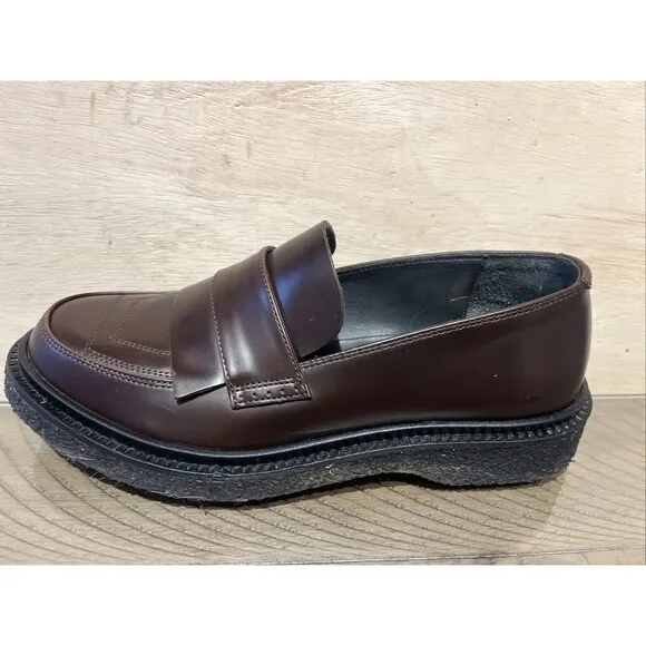 ADIEU X MFPEN WOMENS Size 9 LOAFER SLIP ON SHOE Leather EU 39 TYPE 169 Brown