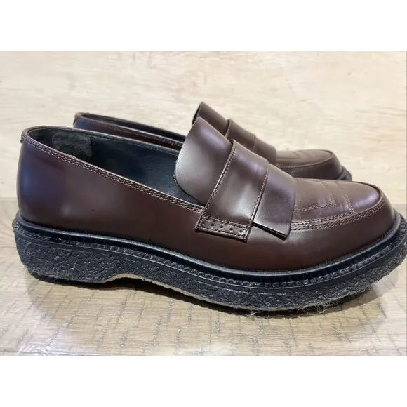 ADIEU X MFPEN WOMENS Size 9 LOAFER SLIP ON SHOE Leather EU 39 TYPE 169 Brown