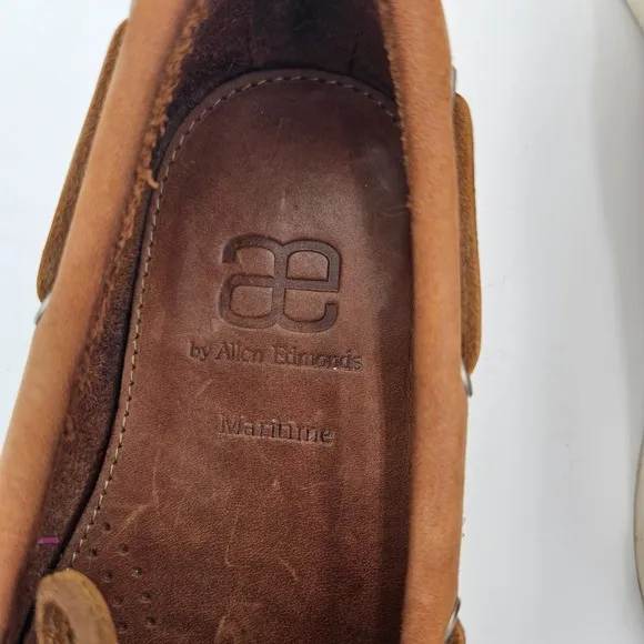 AE by Allen Edmonds Maritime Two Eyed Boat Shoes 10.5 Suede Leisure Loafers