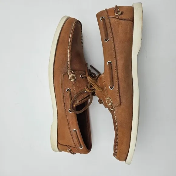 AE by Allen Edmonds Maritime Two Eyed Boat Shoes 10.5 Suede Leisure Loafers