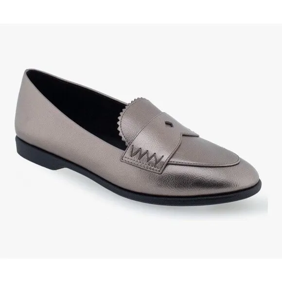 AEROSOLES Benvenuto Casual Loafer Size 11 Graphite NEW Career Work Modern Flat