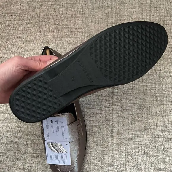 AEROSOLES Benvenuto Casual Loafer Size 11 Graphite NEW Career Work Modern Flat