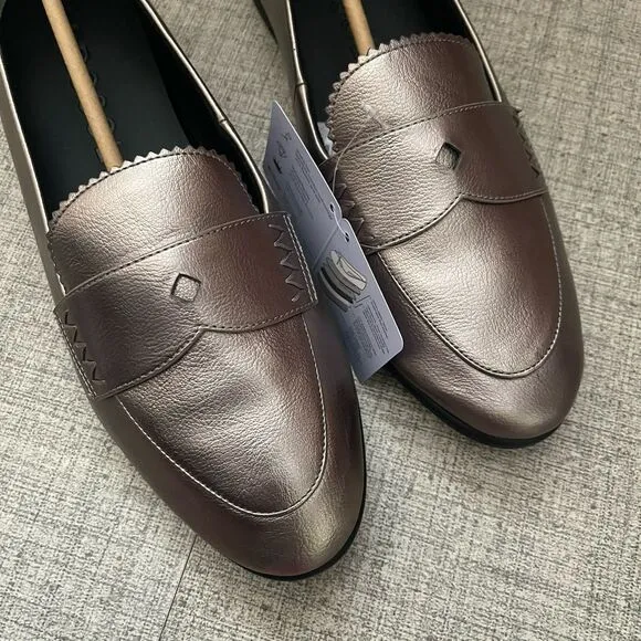 AEROSOLES Benvenuto Casual Loafer Size 11 Graphite NEW Career Work Modern Flat