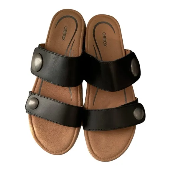 Aetrex Sofie Platform Sandals Size 9.5