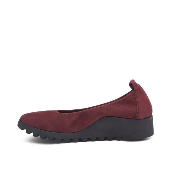 Aetrex Women's Brianna Ballet Flat Loafers Burgundy BW109 Size US 9-9.5