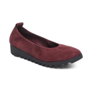 Aetrex Women's Brianna Ballet Flat Loafers Burgundy BW109 Size US 9-9.5