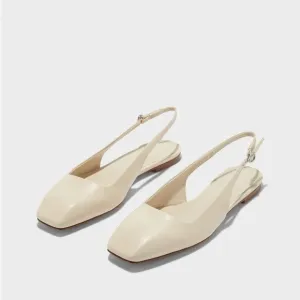 AEYDE Geraldine Leather Slingback Flats