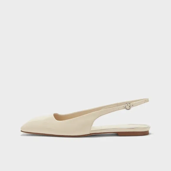 AEYDE Geraldine Leather Slingback Flats