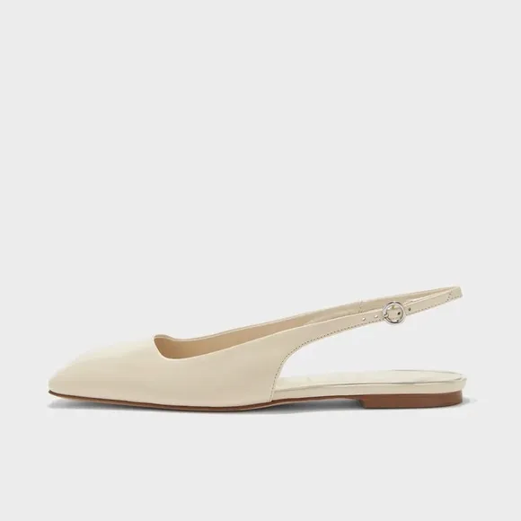 AEYDE Geraldine Leather Slingback Flats