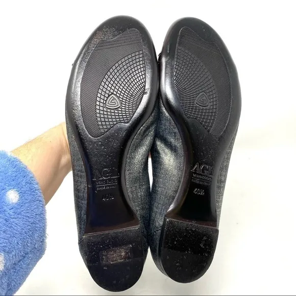 AGL metallic cap toe ballet flats 558034