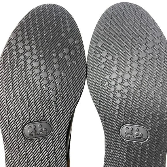 AGL Patent Leather Perforated Lace Up Loafers Black Sz 38.5 (EU) Lightweight
