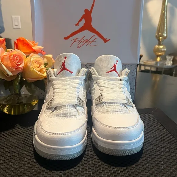 Air 4 Retro White Sneakers