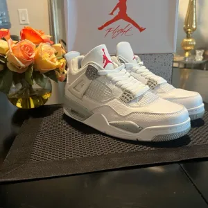 Air 4 Retro White Sneakers