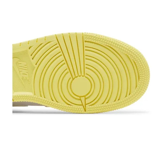 Air Jordan 1 Mid GS 'Sail Light Laser yellow