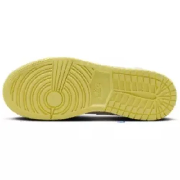 Air Jordan 1 Mid GS 'Sail Light Laser yellow