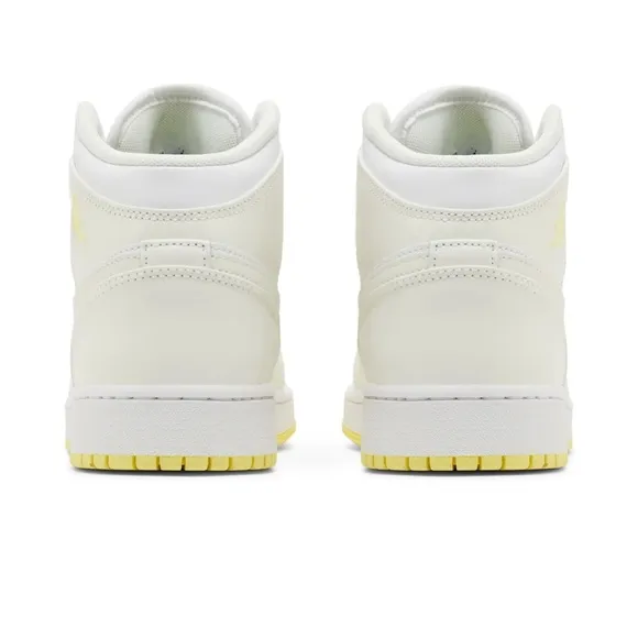 Air Jordan 1 Mid GS 'Sail Light Laser yellow