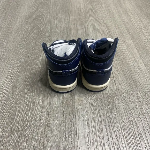 Air Jordan 1 Retro Hi OG Midnight Navy TD Boys Shoe Size 3c Blue FD1413-401