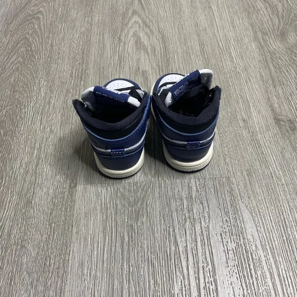 Air Jordan 1 Retro Hi OG Midnight Navy TD Boys Shoe Size 3c Blue FD1413-401