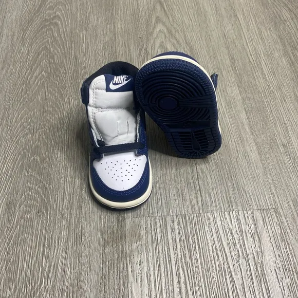 Air Jordan 1 Retro Hi OG Midnight Navy TD Boys Shoe Size 3c Blue FD1413-401