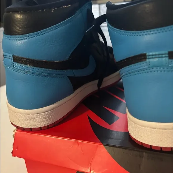 Air Jordan 1 Retro High OG Black Blue Red Sneakers