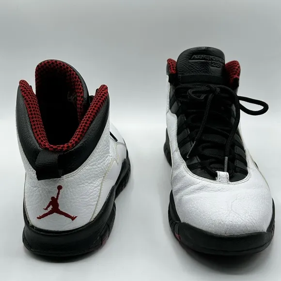 Air Jordan 10 Retro ‘Chicago’ White Black Red Basketball Sneakers Size 11