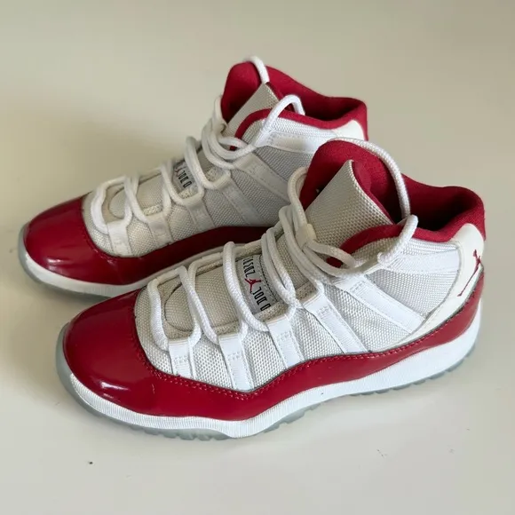 Air Jordan 11 Retro Cherry Varsity kids sneakers