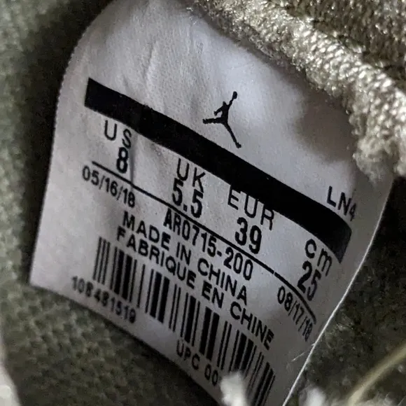 Air Jordan 11 Retro Olive Lux Sneakers Size 8 Womens