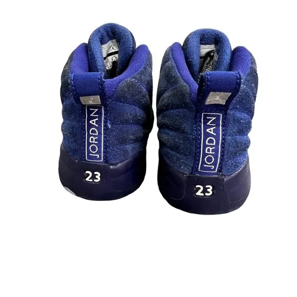 Air Jordan 12 Retro TD Sneakers Shoes size 10C Toddler 10 Deep Royal 850000-400