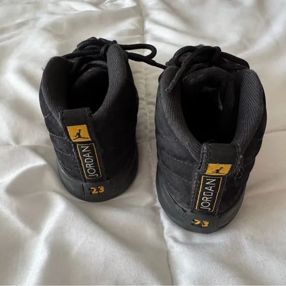 Air Jordan 12 Retro Toddler ‘Black Taxi’ Sneakers