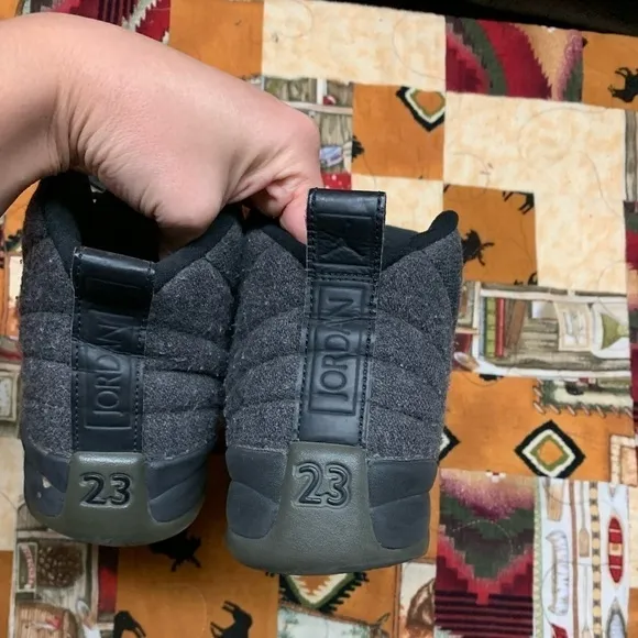 air jordan 12 retro wool sneakers
