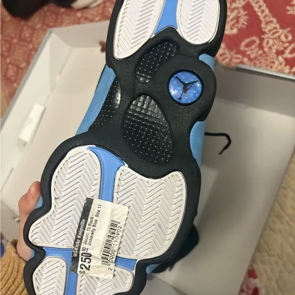 Air Jordan 13 Retro Black and Blue Sneakers
