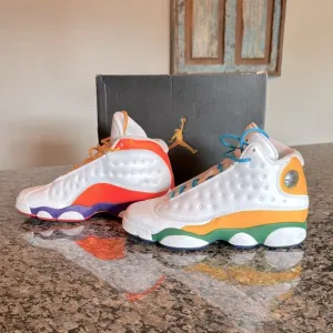 Air Jordan 13 Retro Colorful Sneakers EUC 6Y big kid