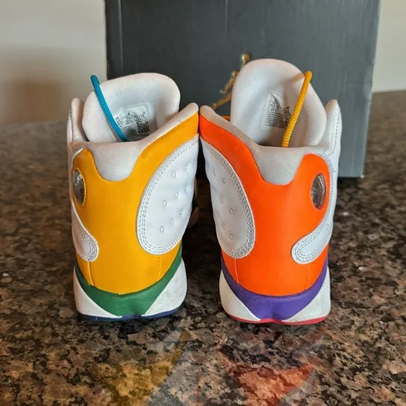 Air Jordan 13 Retro Colorful Sneakers EUC 6Y big kid