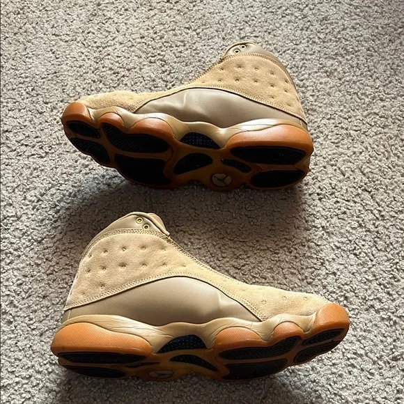Air Jordan 13 Retro Sneakers in Tan and Brown
