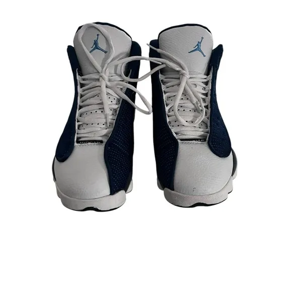 Air Jordan 13 Retro Sneakers Navy and White
